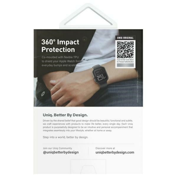 Uniq case Valencia Apple Watch Series 46mm silver/titanium silver