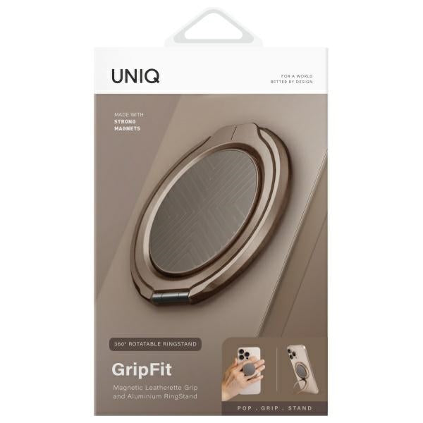 Uniq Gripfit 360 Magnetic Mount&amp;Kickstand Magnetic Holder gray/flint gray