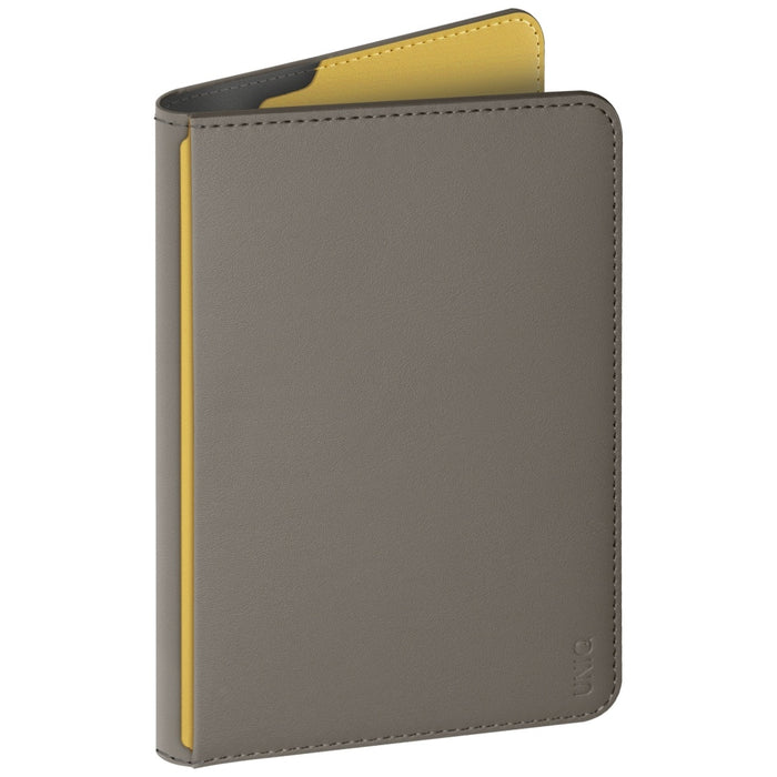 Uniq Belmont RFID Blocking Passport Case - Grey/Yellow