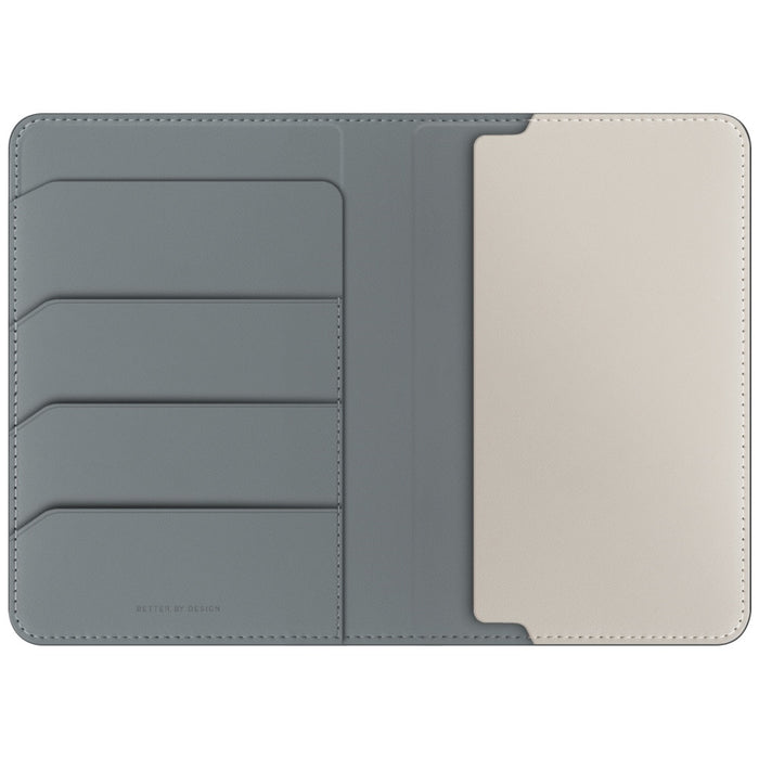 Uniq Belmont RFID Blocking Passport Case - Green/Ivory