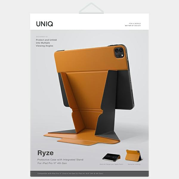 Uniq Ryze Case for iPad Pro 11" 2020 (2nd gen.) / iPad Pro 11" 2021 (3rd gen.) / iPad Pro 11" 2022 (4th gen.) / iPad Air 10.9" 2020 (4th gen.) / iPad Air 10.9" 2022 (5th gen.) - Brown