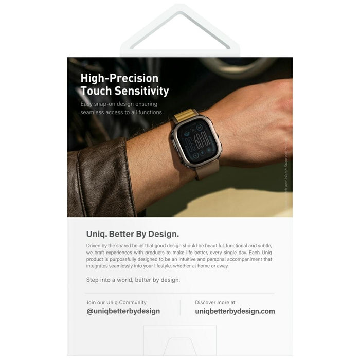 Uniq Voute Tempered Glass Case for Apple Watch Ultra 49mm - Black