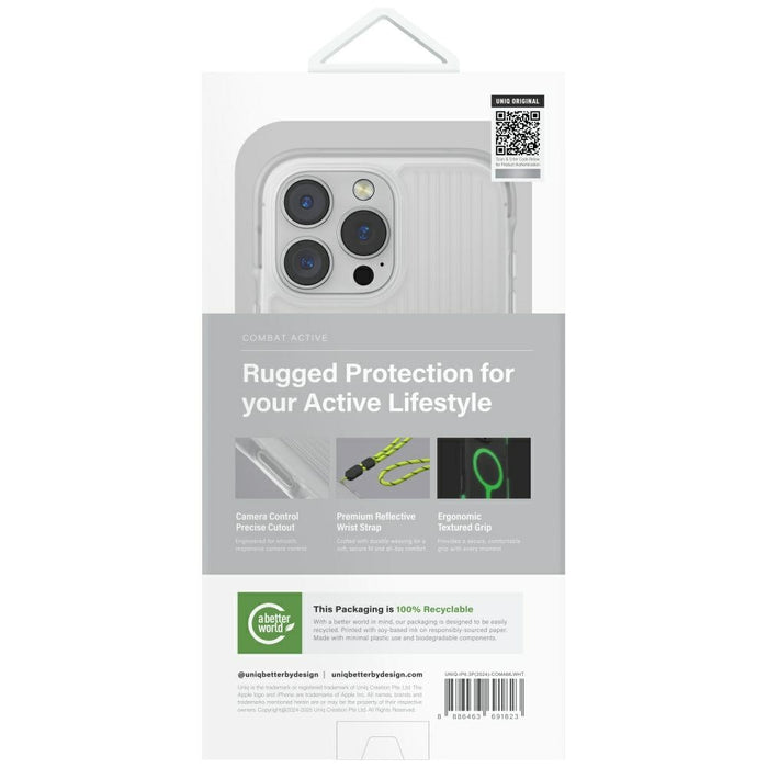 Uniq Combat Active Magclick Charging Case for iPhone 16 Pro - White
