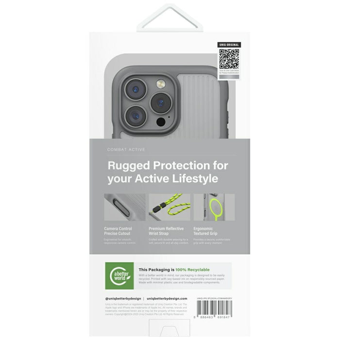 Uniq Combat Active Magclick Charging Case for iPhone 16 Pro - Gray