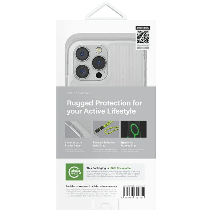 Uniq Combat Active Magclick Charging Case for iPhone 16 Pro Max - White