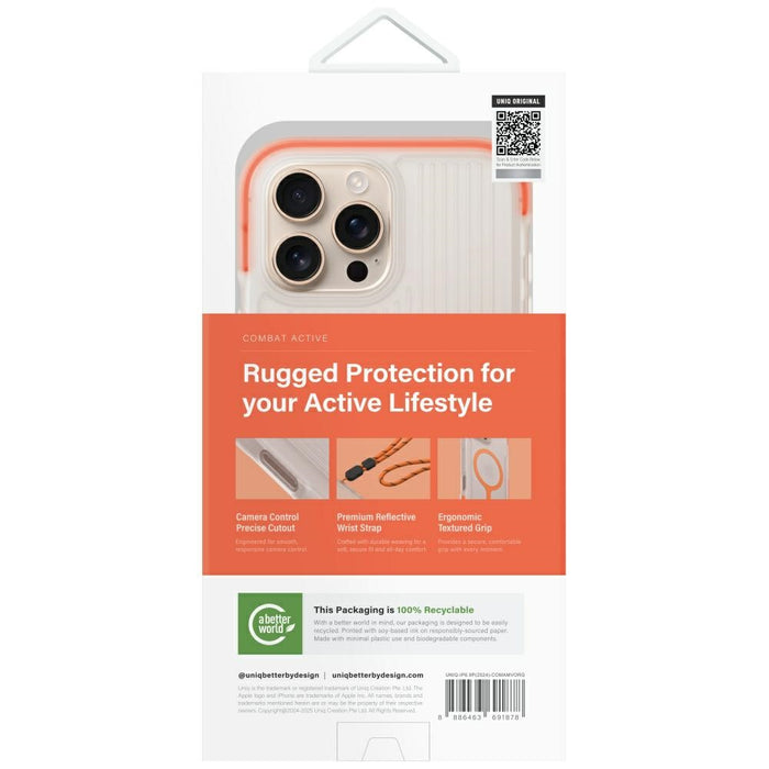 Uniq Combat Active Magclick Charging Case for iPhone 16 Pro Max - Orange