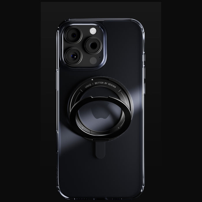 Uniq Swivix 360 Rotating Kickstand Case for iPhone 16 Pro - Black