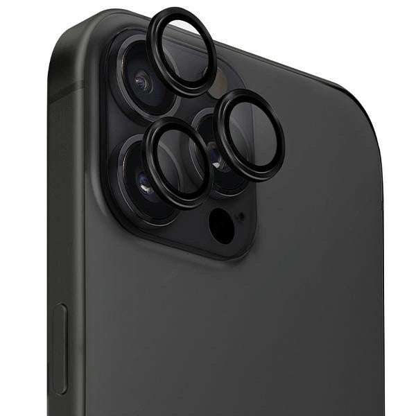 Uniq Optix Aluminum Camera Lens Protector iPhone 16 Pro / 16 Pro Max with Applicator - Black
