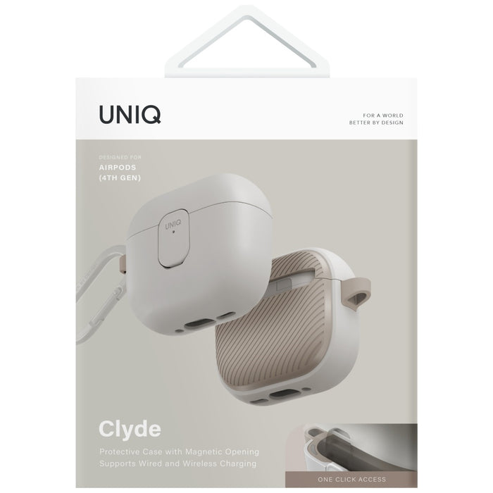Uniq Clyde Lock Case for AirPods 4 - Beige