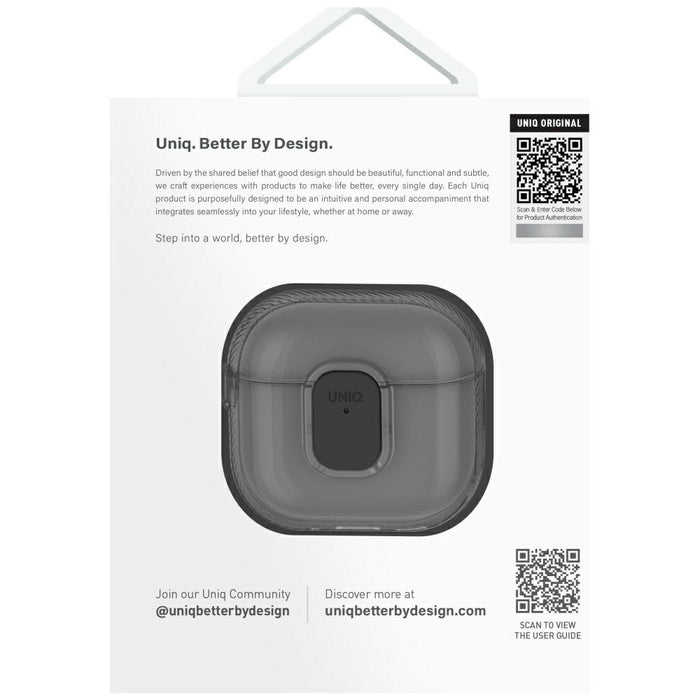 Uniq Glase Pro Case for AirPods 4 - Transparent