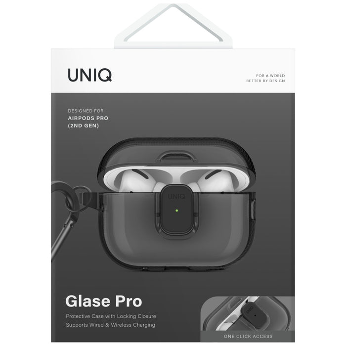 Uniq Glase Pro Case for AirPods Pro 2 - Black