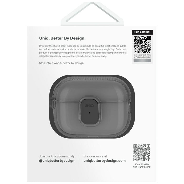 Uniq Glase Pro Case for AirPods Pro 2 - Transparent