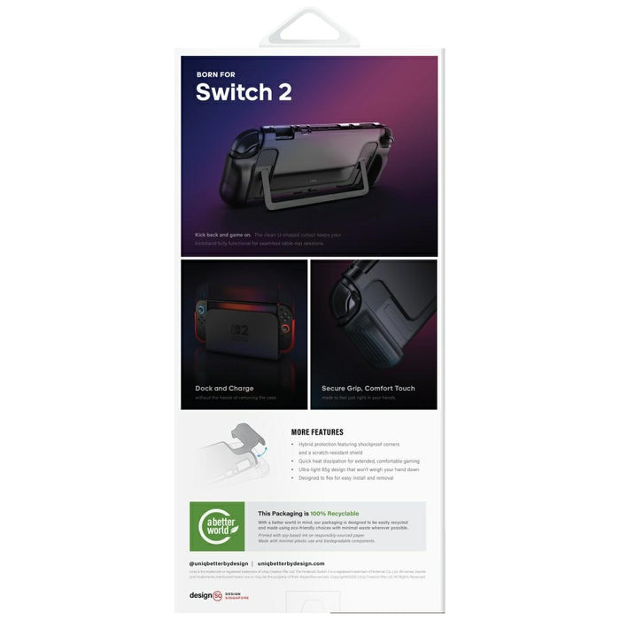 Uniq Hybrid Bytearmor case for Nintendo Switch 2 - black