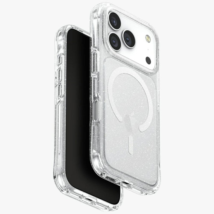 Uniq LifePro Xtreme Magclick Charging Case for iPhone 17 Pro - Clear-Glitter