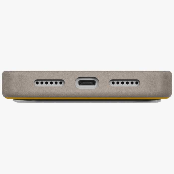 Uniq Lyden DS Case for iPhone 17 Pro Max Magclick Charging - Yellow-Gray