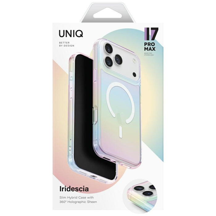 Uniq Iridescia Case for iPhone 17 Pro Max Magclick Charging - Multicolor
