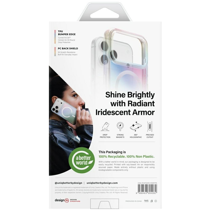 Uniq Iridescia Case for iPhone 17 Pro Max Magclick Charging - Multicolor