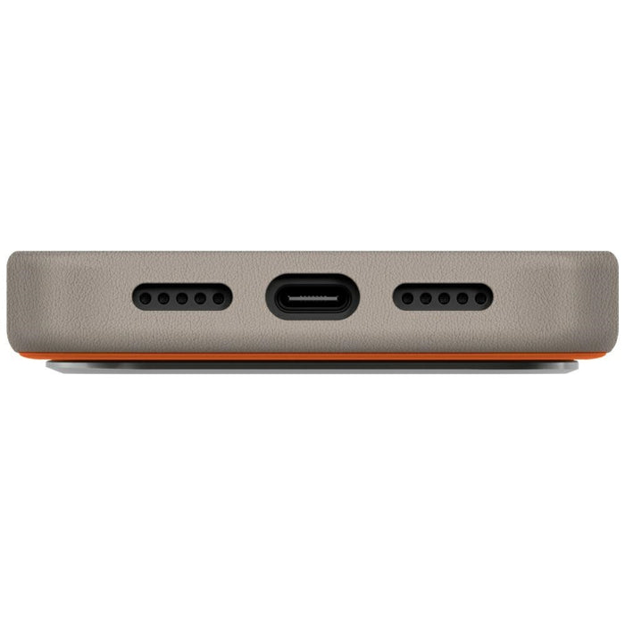 Uniq Lyden DS Case for iPhone 17 Pro Magclick Charging - Orange-Gray
