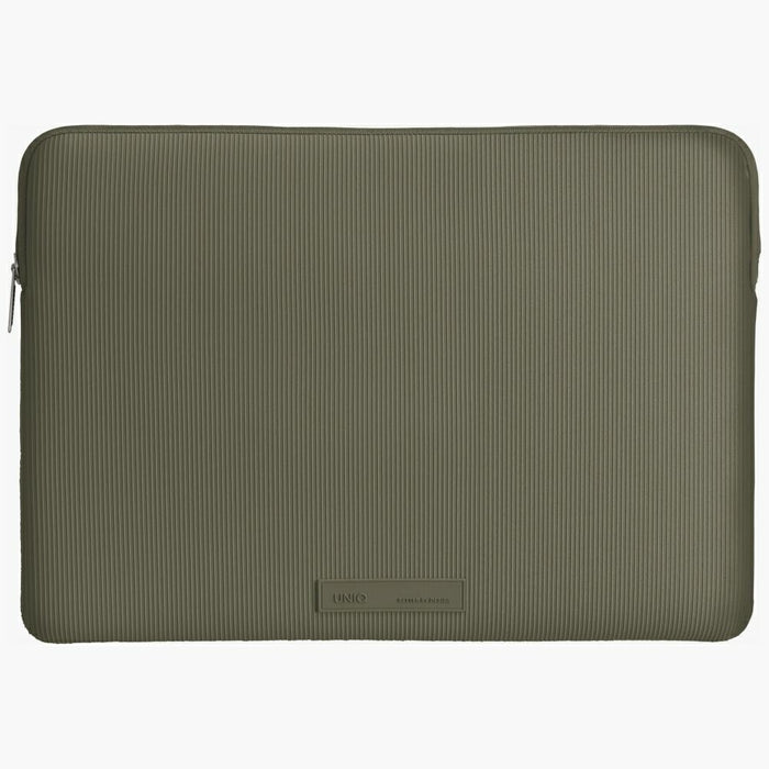 Uniq Cyprus Ridge Edition Laptop Sleeve bag for a 14&quot; water-resistant neoprene laptop - green
