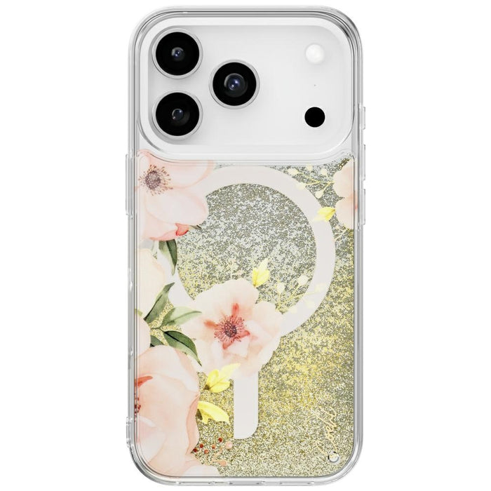 Uniq Coehl Fleurette Magnetic Charging Case for iPhone 17 Pro - Transparent