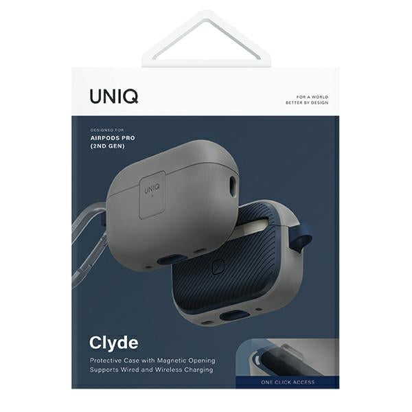 Uniq Clyde Lock Case AirPods Pro 2 - Gray-Blue