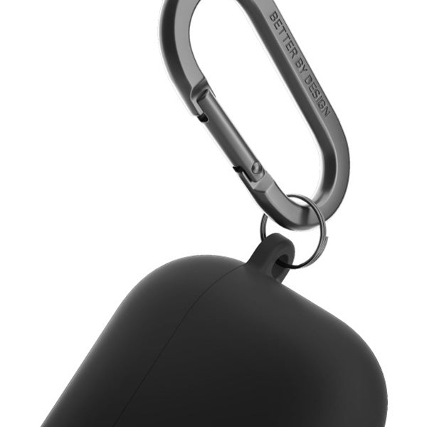 Uniq Nexo AirPods 4 + Ear Hooks Silicone case - black