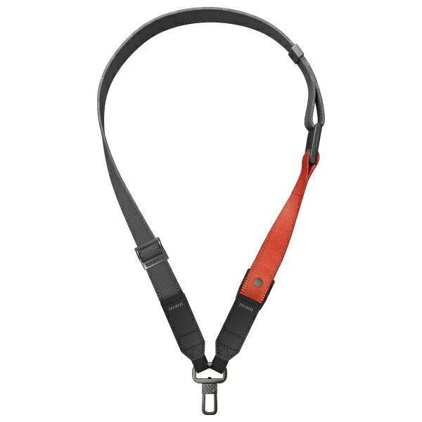 Uniq Vista 2-in-1 phone lanyard - black and orange