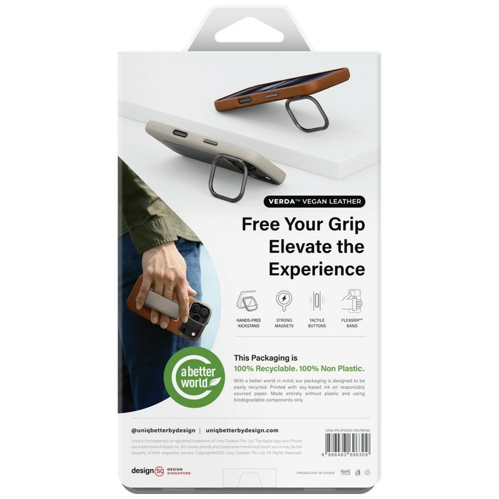 Uniq Heldro Pro Magclick Charging Case for iPhone 17 Pro - Brown