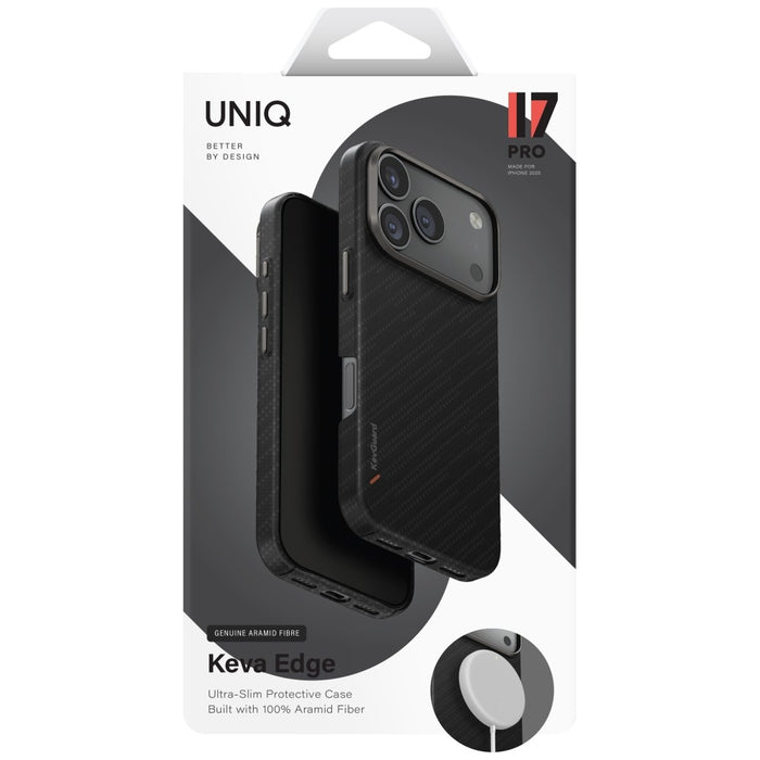 Uniq Keva EDGE Magclick Charging Case for iPhone 17 Pro - Black