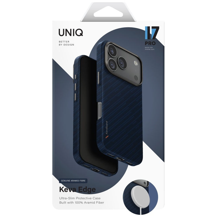 Uniq Keva EDGE Magclick Charging Case for iPhone 17 Pro - Blue