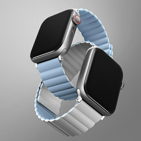 Uniq Revix Magnetic Strap for Apple Watch 38/40/41 mm - Blue and White