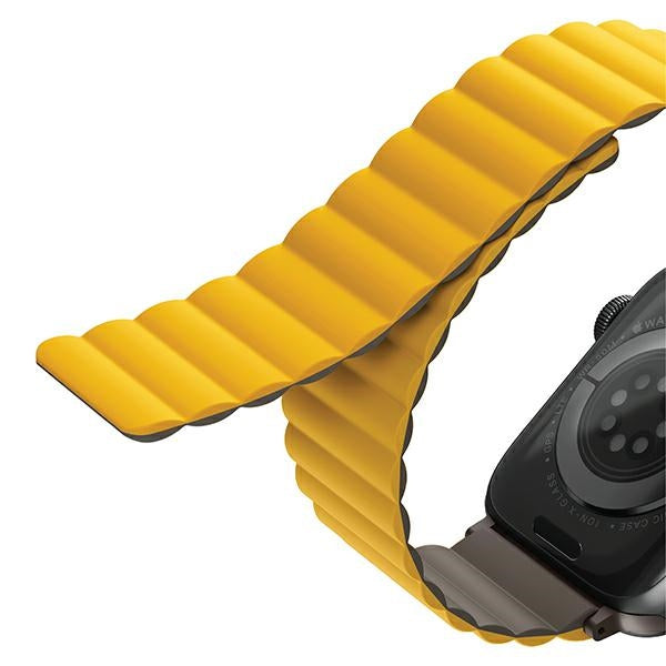 Uniq Revix Magnetic Strap for Apple Watch 42 / 44 / 45 / 49 mm - Gray-Yellow