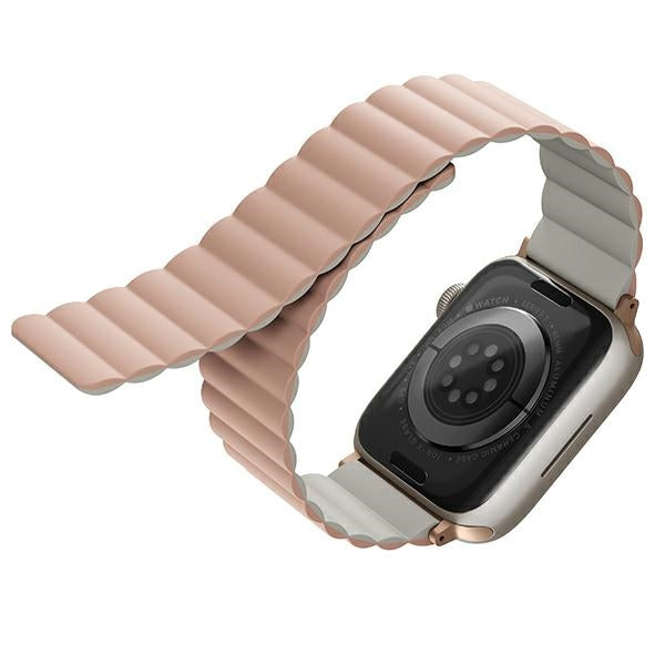 Uniq Revix Magnetic Strap for Apple Watch 42 / 44 / 45 / 49 mm - Pink and White