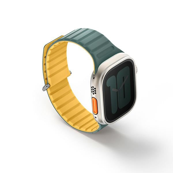 Uniq Revix Evo Magnetic Strap for Apple Watch 42 / 44 / 45 / 49 mm - Green-Yellow