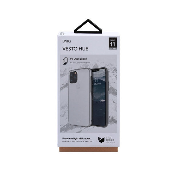 Uniq Vesto Hue case for iPhone 11 Pro Max - transparent and silver