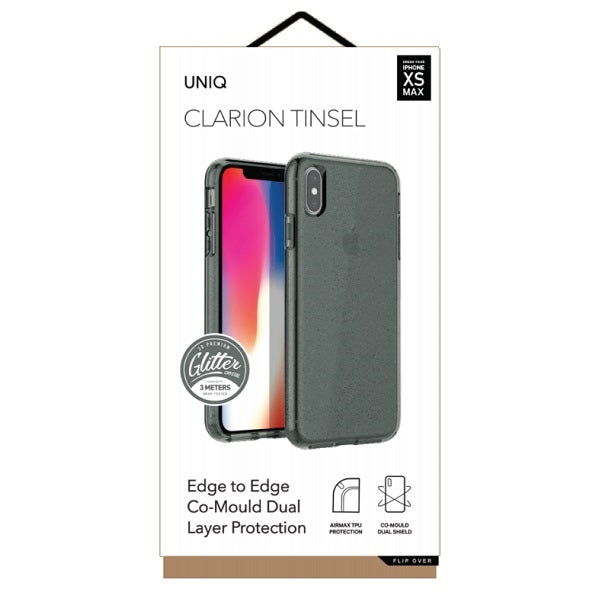 Uniq Clarion Tinsel case for iPhone Xs Max - black