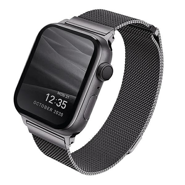 Uniq Dante Stainless Steel strap for Apple Watch 1/2/3/4/5/6/7/8/SE/SE2 42/44/45mm - graphite