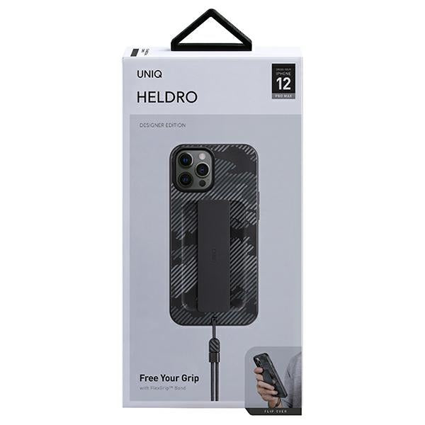 Uniq Heldro case for iPhone 12 Pro Max - black camouflage