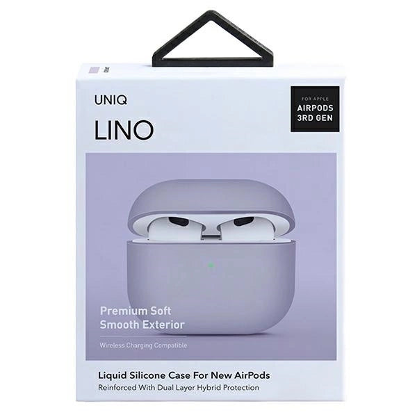 Uniq Lino Silicone case for AirPods 3 - lavender