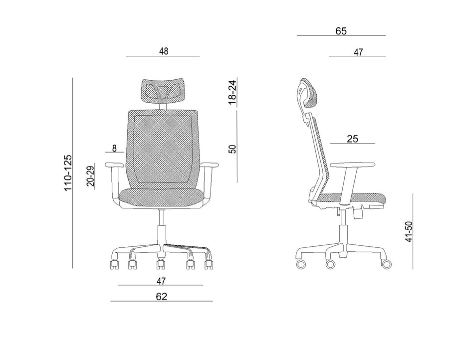 Ergonomic office chair ESTA black