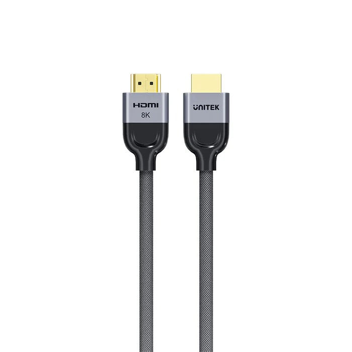 UNITEK 8K Braided Nylon 2M HDMI cable HDMI Type A (Standard) Grey