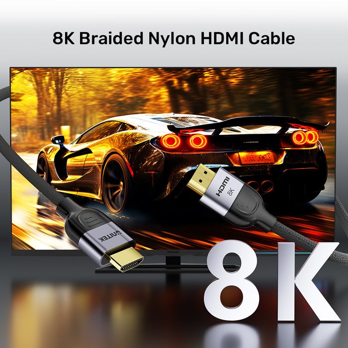 UNITEK HDMI 2.1 8K LUX OPLOT CABLE 10M