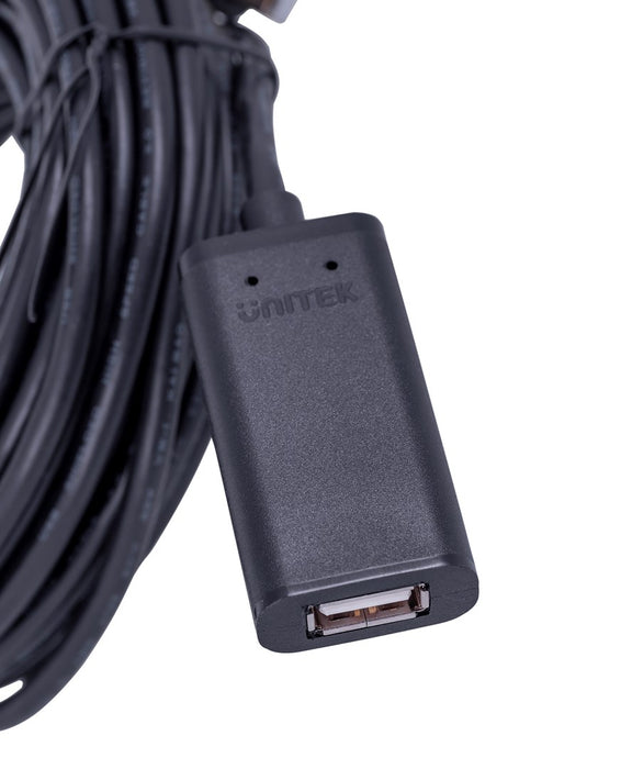 UNITEK Y-278 USB cable USB 2.0 10 m 2 x USB A USB A Black