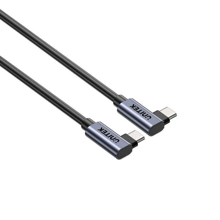 UNITEK C14147ABK01-0.5M - USB C 90°/90° PD 100W M/M 1M