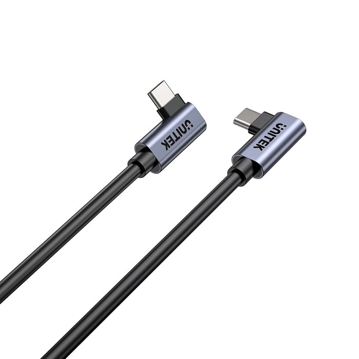 UNITEK C14147ABK01-0.5M - USB C 90°/90° PD 100W M/M 1M