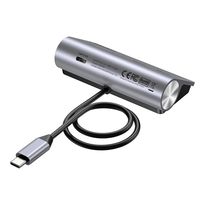 UNITEK H1337AGY01 interface hub USB 3.2 Gen 1 (3.1 Gen 1) Type-C 5000 Mbit/s Grey
