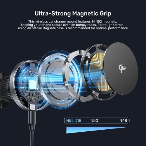 UNITEK CAR CHARGER MAGSAFE HOLDER 38W