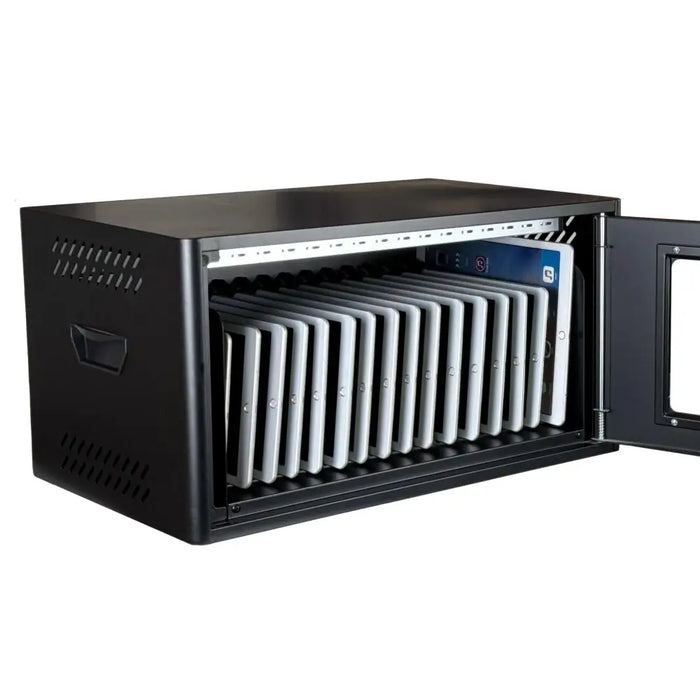 Universal cabinet for charging up to 16 pcs. Estillo IP-2316 tablets for wall mounting or freestanding 16 x USB-C ports