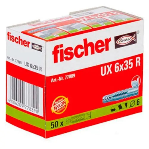 UNIVERSAL DOWEL F6X35MM 50 PCS. FISCHER UX - Комплекти дюбели<<<Дюбели<<<Инструменти и железария<<<Praktiker