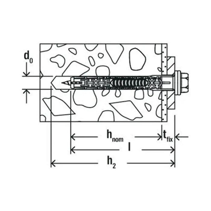 UNIVERSAL DOWEL WITH SCREW 10X80 FUS K 4 PCS. FISCHER DUOXPAND - Комплекти дюбели<<<Дюбели<<<Инструменти и